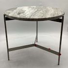 Open Box: Wiley Marble Side Table (20") - Sawar Marble, Nickel