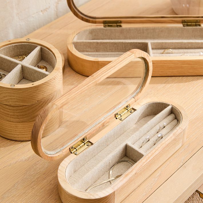 Ash Wood Jewelry Boxes | West Elm Ash Wood Jewelry Boxes | West Elm