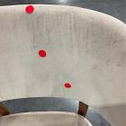 Open Box: Hyde Dining Chair - Deluxe Velvet Clay, Cool Walnut