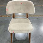 Open Box: Hyde Dining Chair - Deluxe Velvet Clay, Cool Walnut