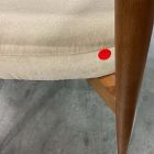 Open Box: Hyde Dining Chair - Deluxe Velvet Clay, Cool Walnut