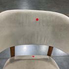 Open Box: Hyde Dining Chair - Deluxe Velvet Clay, Cool Walnut