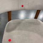 Open Box: Hyde Dining Chair - Deluxe Velvet Clay, Cool Walnut