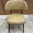 Open Box: Hyde Dining Chair - Ludlow Leather Cumin, Cool Walnut