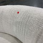 Open Box: Laurent Left Arm Wedge Chaise - Yarn Dyed Boucle Alabaster, Blonde