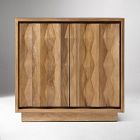 Carved Pattern Solid Wood Cabinet (47")