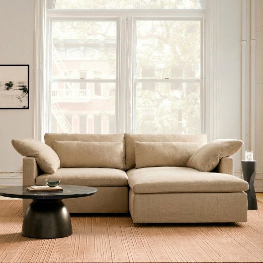 Harmony Modular Thin Arm Small 2-Piece Chaise Sectional by West Elm
