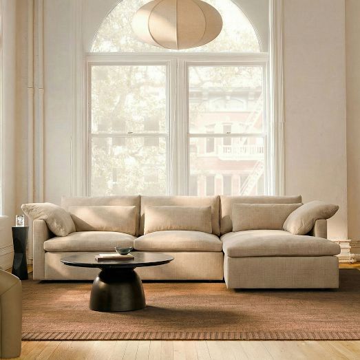 Harmony Modular Thin Arm 2-Piece Chaise Sectional (115") by West Elm