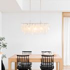 Capiz Rectangle Chandelier (30.5")