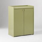 Emma Chamberlain Lacquer Wrapped Storage Cabinet (26")