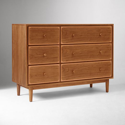Emma Chamberlain Two-Tone 6-Drawer Dresser | West Elm