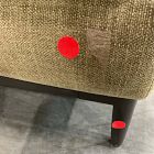 Open Box: Landon Ottoman (41") - Performance Chenille Crossweave Elm, Textured Antique Bronze