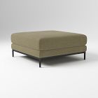 Open Box: Landon Ottoman (41") - Performance Chenille Crossweave Elm, Textured Antique Bronze