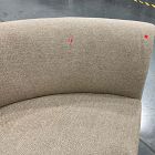 Open Box: Laurent Left-Arm Wedge Chaise (50.25") - Performance Marled Basketweave Camel, Cool Walnut