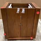 Open Box: Matias Single Bathroom Vanity (30") - Cool Walnut, Matte Black Hardware