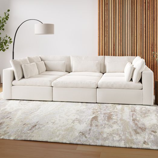 Harmony Modular 6-Piece Pit Sectional (121") by West Elm