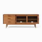 Mid-Century Glass Media Console (72"&ndash;80")