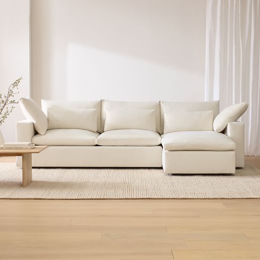 Harmony Modular 2-Piece Chaise Sectional (122") by West Elm