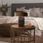 Shylah Cordless Fluted Marble Table Lamp (12")