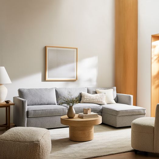 Harris 2-Piece Storage Sofa & Chaise Sectional (111") by West Elm