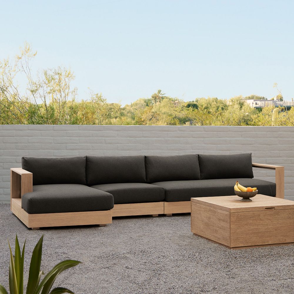 Telluride Outdoor 3-Piece Chaise Sectional (150") by West Elm