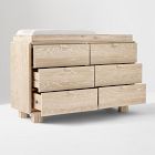 Franklin 6-Drawer Wide Dresser with Removable Topper (56")