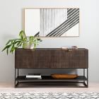 Carved Mango Wood Media Console (56")