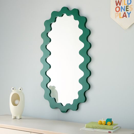 Squiggle Framed Wall Mirror (36") by West Elm