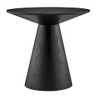 Conical Round Wood Side Table (24")