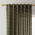 Diamond Lattice Floral Curtain