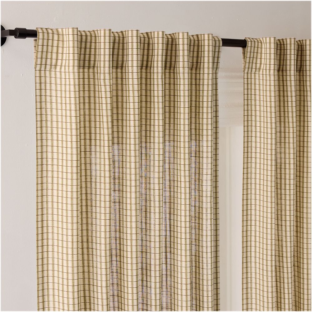 Gingham Curtain by West Elm