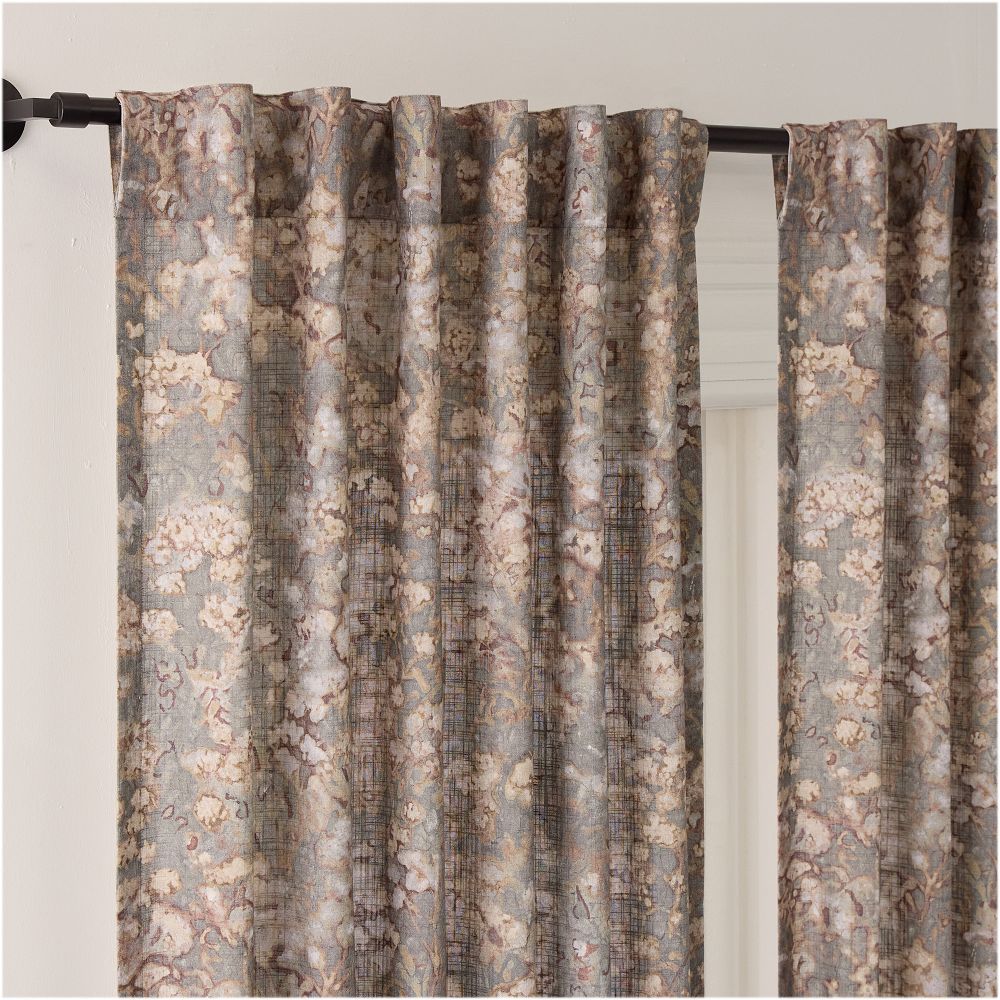 Abstract Hydrangea Curtain by West Elm