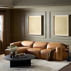 Delevan Leather Power Recliner 3-Piece Chaise Sectional (121")