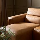 Delevan Leather Power Recliner 3-Piece Chaise Sectional (121")