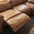 Delevan Leather Power Recliner L-Shaped Sectional (126")