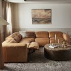 Delevan Leather Power Recliner L-Shaped Sectional (126")