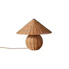 Anika Rattan Table Lamp (14")
