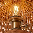 Anika Rattan Table Lamp (14")
