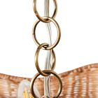 Cynda Rattan Flush Mount (20.5")