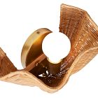 Cynda Rattan Sconce (12.5")