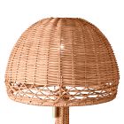 Frankie Rattan Table Lamp (16")