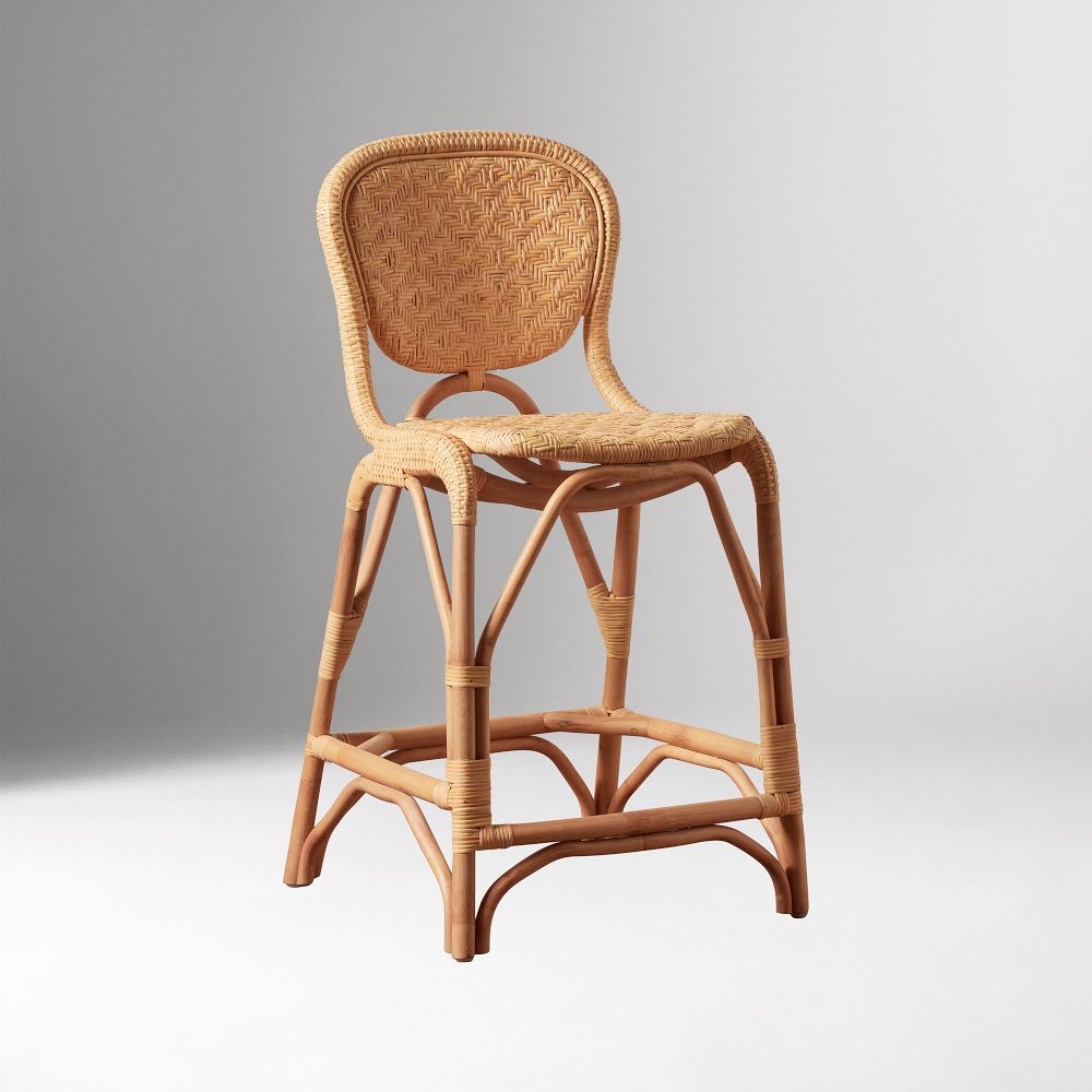 Maru Rattan Counter Stool by West Elm