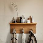 Place Oak Shelf w/ Hooks
