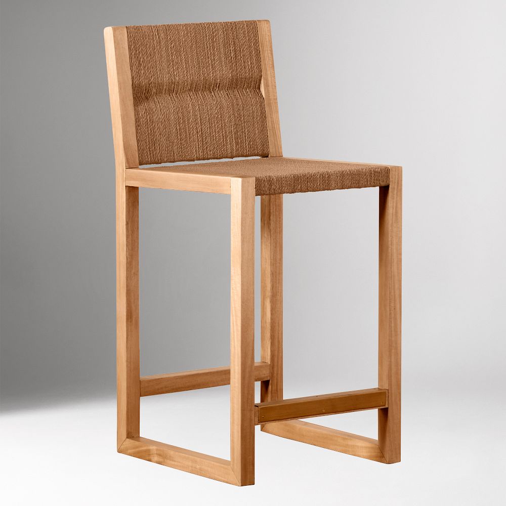 Xanthe Woven Counter Stool by West Elm