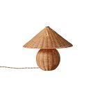 Anika Rattan Table Lamp (14")