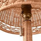 Frankie Rattan Table Lamp (16")