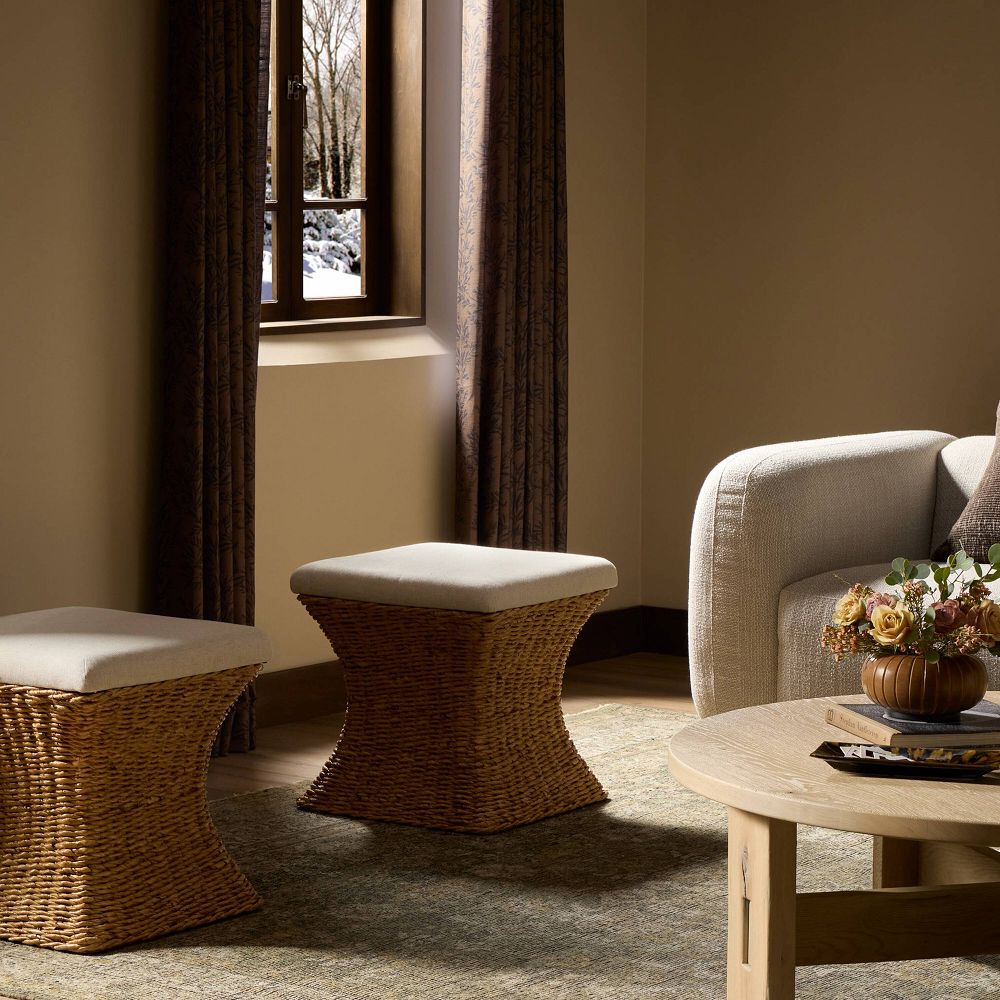 Pattaya Woven Accent Stool by West Elm