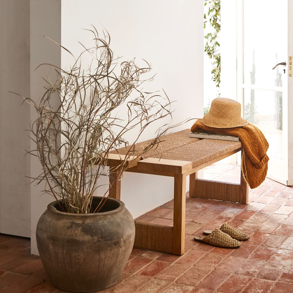 Xanthe Woven Bench (54") by West Elm