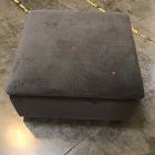 Open Box: Calvin Ottoman (35.75") - Performance Velvet Slate Cool Walnut