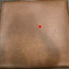 Open Box: Dekalb Ottoman - Saddle Leather Nut, Acorn